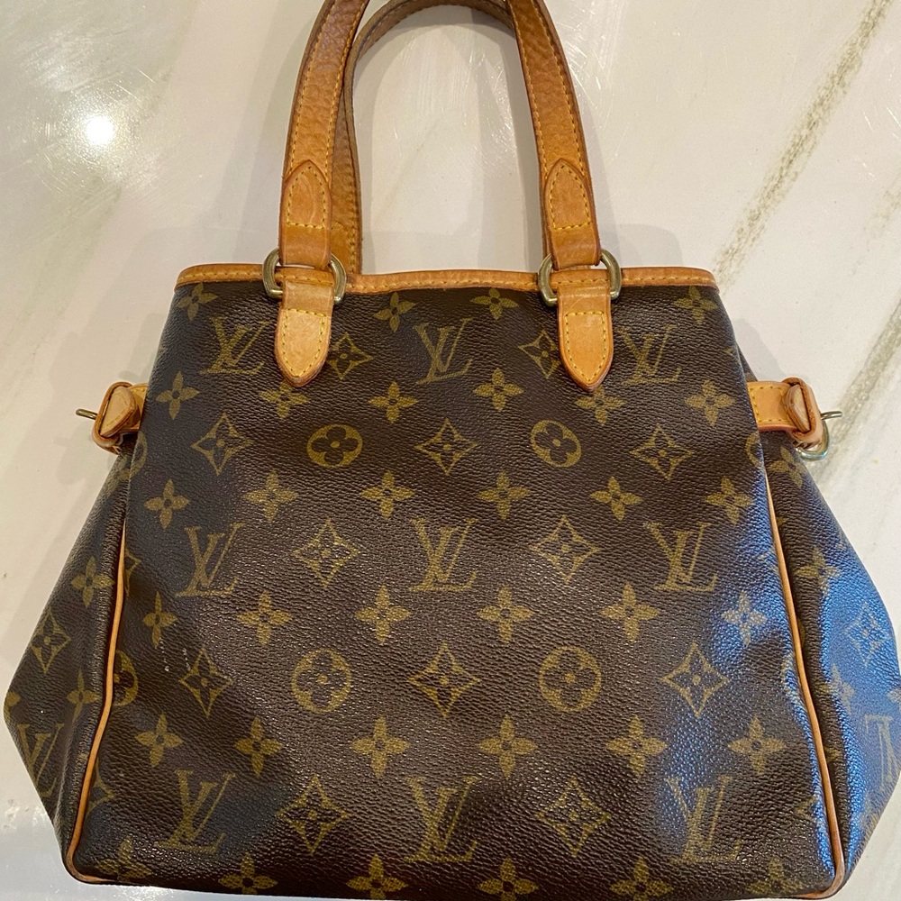 Louis Vuitton Brown Monogram Shoulder Bag with Vachetta Leather